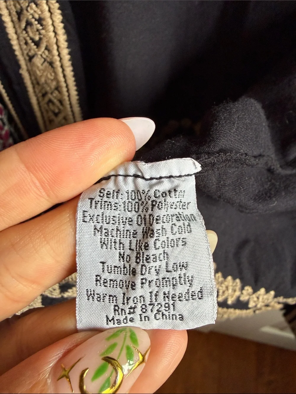 Johnny Was Black Embroidered Open Cardigan - Picture 5 of 7